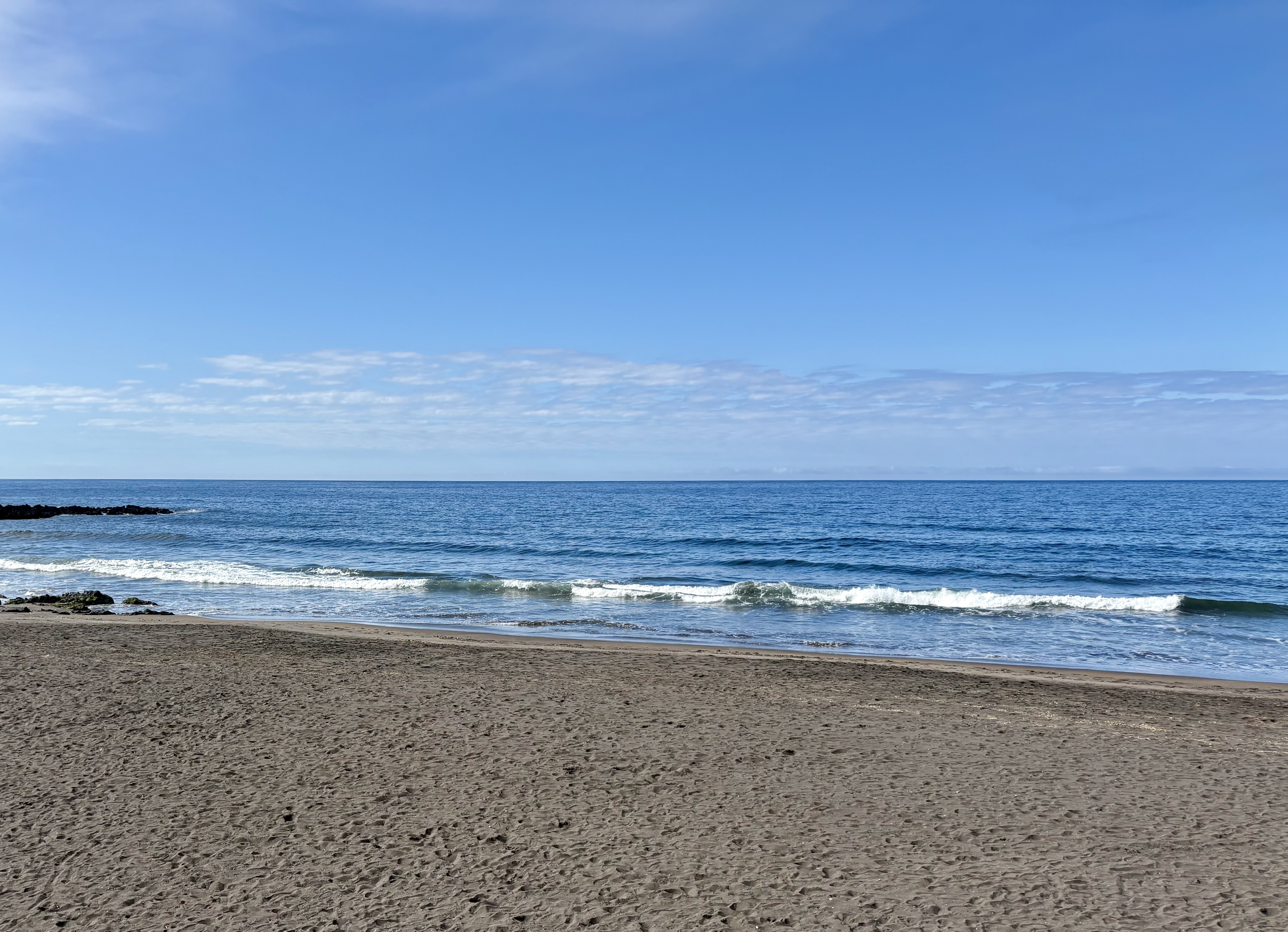 Volcanic shoreline at Populo in São Roque, São Miguel, Azores