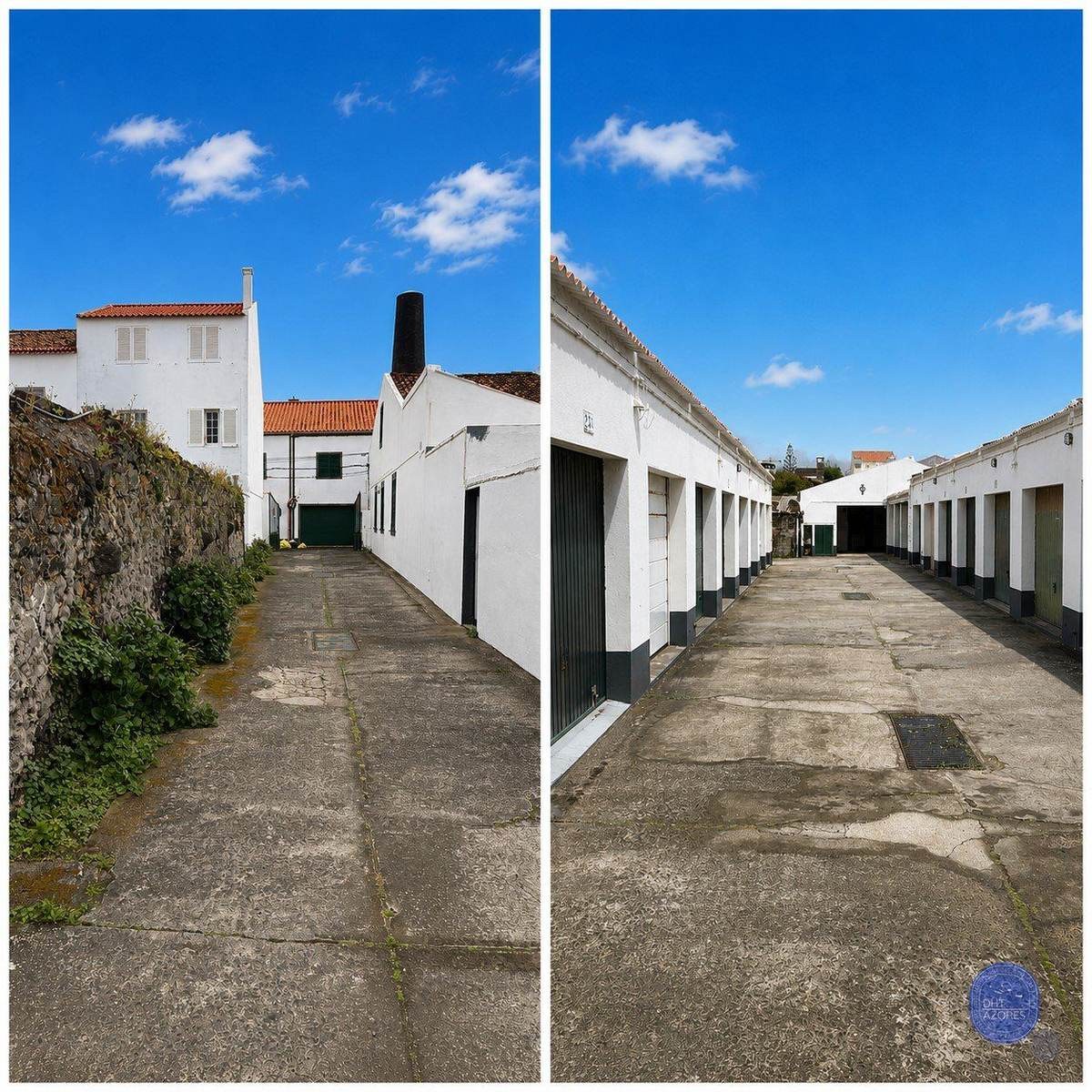 L'ensemble de garages à Ponta Delgada, où se trouve le box